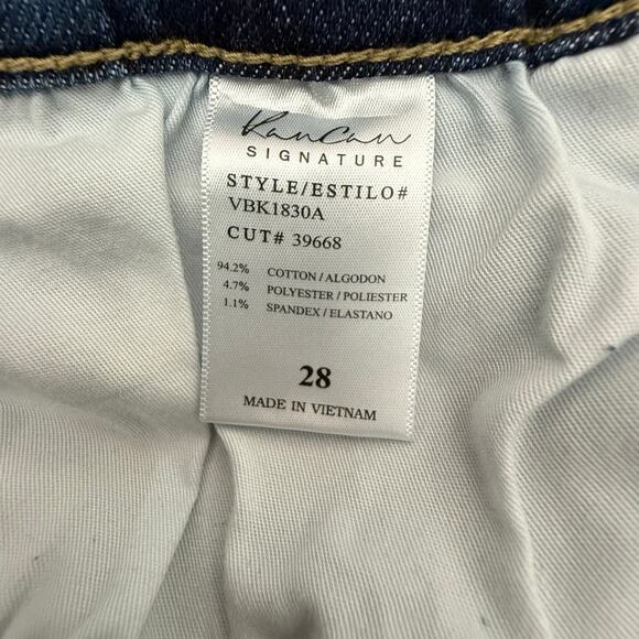 Kancan Kurvy Jeans Ultra High Rise Ankle Skinny Light Wash Distressed Denim 28 - Picture 8 of 8